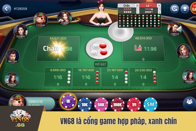 VN68 là cổng game hợp pháp, xanh chín