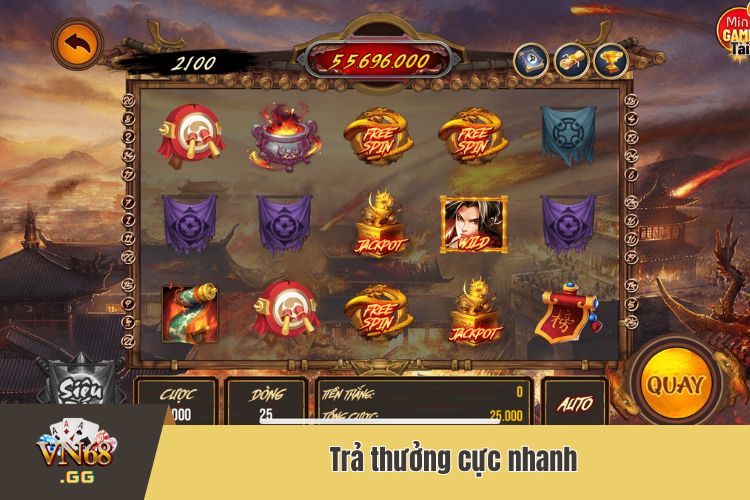 Trả thưởng cực nhanh